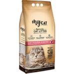Mycat Bebek Pudralı Kokulu Topaklaşan Bentonit Kedi Kumu 10LT Hızla Topaklanan ve Koku Emici