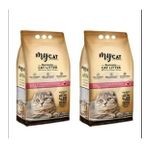 Mycat Bebek Pudralı Topaklaşan Bentonit Kedi Kumu 10 Lt X 2 Adet