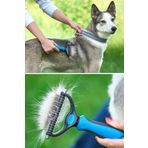 Mycl Büyük Boy Plastik Saplı Metal Kedi Köpek Bakım Kıtık Tüy Topak Açıcı Tarak Tüy Toplama