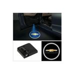 Mycl Chevrolet 2 Adet Araçları Için Pilli Yapıştırmalı Mesafe Sensörlü Kapı Altı Led Logo
