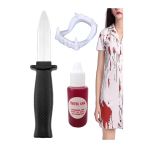 Myclean Şaka Bıçağı +Yapay Kan + Vampir Dişi [Üçlü Set]