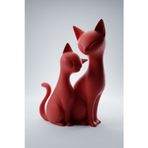 MYCRAFT3D Dekoratif Kedi Biblo Minimal Kedi Heykelcik Modern Ev Ofis Masaüstü Aksesuar 19 cm