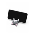 MYCRAFT3D Gri Kedi Figürlü Telefon Tutucu Stand - 3D Baskı Ofis Masaüstü Aksesuarı ve Biblo