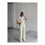 mydukkan.co My Palazzo Kumaş Pantolon - Limon Sarısı