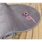 Myevilla Yıkanabilir Seccade Yumuşak Uzun Tüylü Peluş Puffy Diz Ağrıtmayan Namazlık Gri - 70 x 120 cm - Renkli