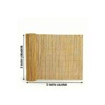 Myfamily Doğal Hasır Çit Bahçe Çiti Dekoratif Bambu Kamış Gölgelik Branda Rulo (2 Metre X 5 Metre)