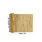 Myfamily Hasır Bambu Çit 120X500 Cm - Balkon Bahçe Çiti Dekoratif Doğal Kamış Hasır Gölgelik Paravan
