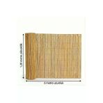 Myfamily Hasır Bambu Çit 120X600 Cm - Balkon Bahçe Dekoratif Çit Panel - Gölgelik Ve Gizleme Hasırı