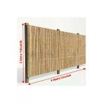 Myfamily Hasır Çit 200X500 Cm Bambu Görünümlü Doğal Kamış Hasır Çit Bahçe Balkon Dekoru