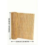 Myfamily Hasır Çit Balkon Paravanı 1.50X2.50 Metre - Dekoratif Kamış Bahçe Çiti Gölgelik Ve Gizleme Örtüsü