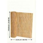 Myfamily Hasır Kamış Bahçe Çiti 150X500 Cm - Balkon Gizleme Filesi & Dekoratif Kamış Çit Rulo