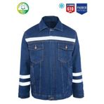 MyForm 3110 Sona Denim Kot Kapitoneli İş Montu