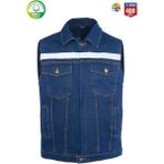 Myform Kot Iş Yeleği Myform 9128 Sona Denim 12 Ons Renk Mavi - 2XL