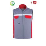 MyForm My Form Santo 16/12 Gabardin Yazlık Yelek-GRI KIRMIZI