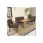 Mygusi Hayal Balkon, Bahçe, Cafe, Metal Kanepe Koltuk Takımı , Bahçe Mobilyası, 211 - 70x110 Masalı - Kahve
