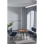 Mygusi Hayat 70 X 110 Amalfi Mutfak Masası, Mutfak Masası Takımı, Yemek Masası, 2 Sandalye 1 Bench - Lacivert