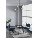 Mygusi Hayat 70 X 110 Bendir Mutfak Masası, Mutfak Masası Takımı, Yemek Masası, 2 Sandalye 1 Bench - Lacivert