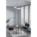 Mygusi Hayat 70X110 Atlantik Mutfak Masası, Mutfak Masası Takımı, Yemek Masası, 2 Benchli - Siyah - 70 x 110