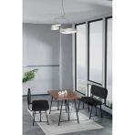 Mygusi Hayat 70x110 Atlantik Mutfak Masası, Mutfak Masası Takımı, Yemek Masası, 2 Benchli - Siyah