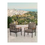 Mygusi Modern Balkon, Bahçe, Cafe, Metal Koltuk, Kanepe Tekli - Cappucino