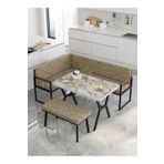 Mygusi Src 70x110cm Efes Masalı, Köşe Takımı, Mutfak, Balkon Köşe Takımı, Mutfak Masası Takımı - Cappucino