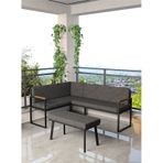 Mygusi Src Balkon, Bahçe, Cafe, Köşe Takimi Antrasit