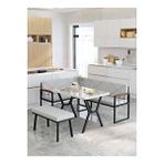 Mygusi Src Serisi Balkon, Bahçe, Cafe, Köşe Takımı, Balkon Köşe Takımı - Efes Masalı - Açık Gri