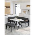 Mygusi Src Serisi Modern Mutfak Balkon Köşe Takımı Metal Malzeme 70 x 110 cm Antrasit Renkli - 70x110