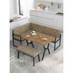 Mygusi Src Serisi Mutfak, Balkon Köşe Takımı, 70 x 110 cm Atlantik Masalı - Cappucino - 70x110