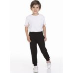 Myhanne Beli Lastikli Erkek Bebek Jogger Eşofman Altı 50707-1 - 6 Yaş - Siyah