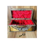 mykhediyevesanatatölyesi Tip Box Bahşiş Kutusu Ve Kumbara Sandık Tipi Tipbox Ceviz Ağacı Kilitli
