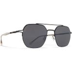 Mykita Arlo 002 51-19 Unisex Güneş Gözlüğü – Siyah Titanyum Çerçeve, Füme Polarize Cam