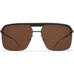 Mykita Leica ML03 522 60-16 Erkek Güneş Gözlüğü – Gümüş Titanyum Çerçeve, Kahverengi Polarize Cam