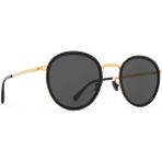 Mykita Mk Tuva A15 Glossygold/black B Mykita Unisex Güneş Gözlüğü - Siyah