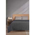 MYLASA HOME Çift Kişilik Pamuklu Yatak Örtüsü / Pike - 200x230 Cm-antrasit
