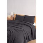 Mylasa Home Mylasahome Definite Tek Kişilik Kişilik Yatak Örtüsü Seti 180 x 230 - Siyah - 180 x 230 cm
