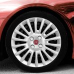 MYldrm Fiat Punto 15 Inç Uyumlu Jant Kapağı Amblemli Gri 4'lü Takım 148