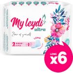 Myleydi My Leydi Ultra Hijyenik Ped Uzun 8'li 6 Paket Gün Boyu Konfor ve Sızıntı Önleyici Teknoloji