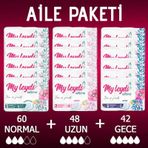 Myleydi Ultra Normal 60+Gece 42+Uzun 48 Adet Aile Paketi