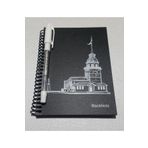 MyLifeTrend Siyah Yapraklı Defter ve Jel Kalem