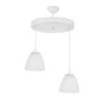 Mylighst Modern Spor İkili Avize 30 Cm En Opal Camlı