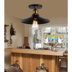 Mylight Retro Rustik Tavan Avize 30 cm Rustik Plofonyer Armatür - Ahşap - 1
