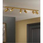 Mylights 120 cm Mat Gold Eskitme Kaplama 5’li GU10 LED Spot Hareketli Başlık LED Tavan Aydınlatma - 6
