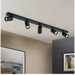 Mylights 120cm Panasonıc Ampullü Led Avize Gün Işıgı Ampullu Led Spot Led Avize Siyah