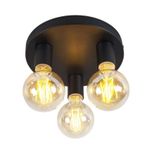 Mylights 30 cm Retro Üçlü Plofonyer Tavan Avize