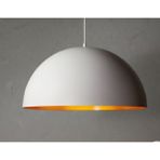 Mylights 40 cm Beyaz Içi Altın Metal Sarkıt Avize Mutfak Avize Genc Odası - Siyah