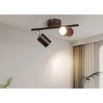 Mylights Ampullü İkili Led Spot Aplik Avize Armatür Harekli Metal Gün Işı Led Ampul Dahildir Hareketli Başlık