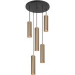 Mylights beşli sarkıt led mat gold eskitme kaplama başlık tasarruflu led ampul(os ram veya pana sonic marka ile) - 3