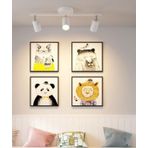 Mylights Beyaz Üçlü Led Spot Led Avize Led Aplik Hareketli Panasonıc Led Ampullü Gün Işığı Ampul