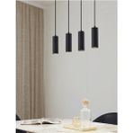 Mylights Dörtlü 4lü Sıralı Siyah Masaüstü Tavan Sarkıt LED Spot Tasarruflu LED Ampul Mutfak Adası Otel Kafe Restaurant Modern - 0